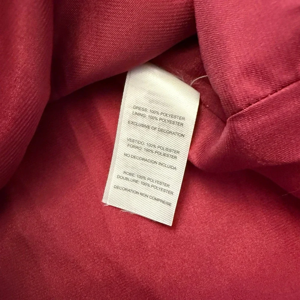 Maddie Juniors Size 5 Sleeveless Dress Burgundy Jeweled Collar A-Line New - Picture 6 of 11